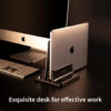 Vaydeer Vertical Laptop Stand – Adjustable Plastic Holder for MacBook, Tablet & Phone | Space-Saving Desktop Dock Accessory