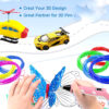 Colored PLA Filament Refill for 3D Printing Pen – Safe, Smoke-Free & Flexible | 36M 50M 100M 150M 200M for Kids & Creative Projects